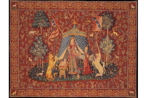 Gobelín Tapisserie  La Dame a licorne  a  mon seul desir